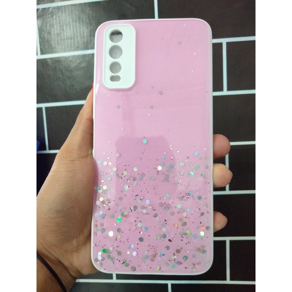 CASE VIVO Y12S Y20 Y20S Y20I GLITER MEWAH TERBARU