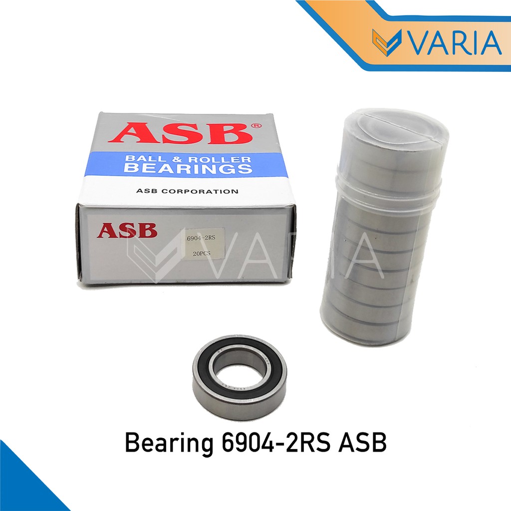 Bearing / Laher 6904 2RS Tutup Karet Double ASB