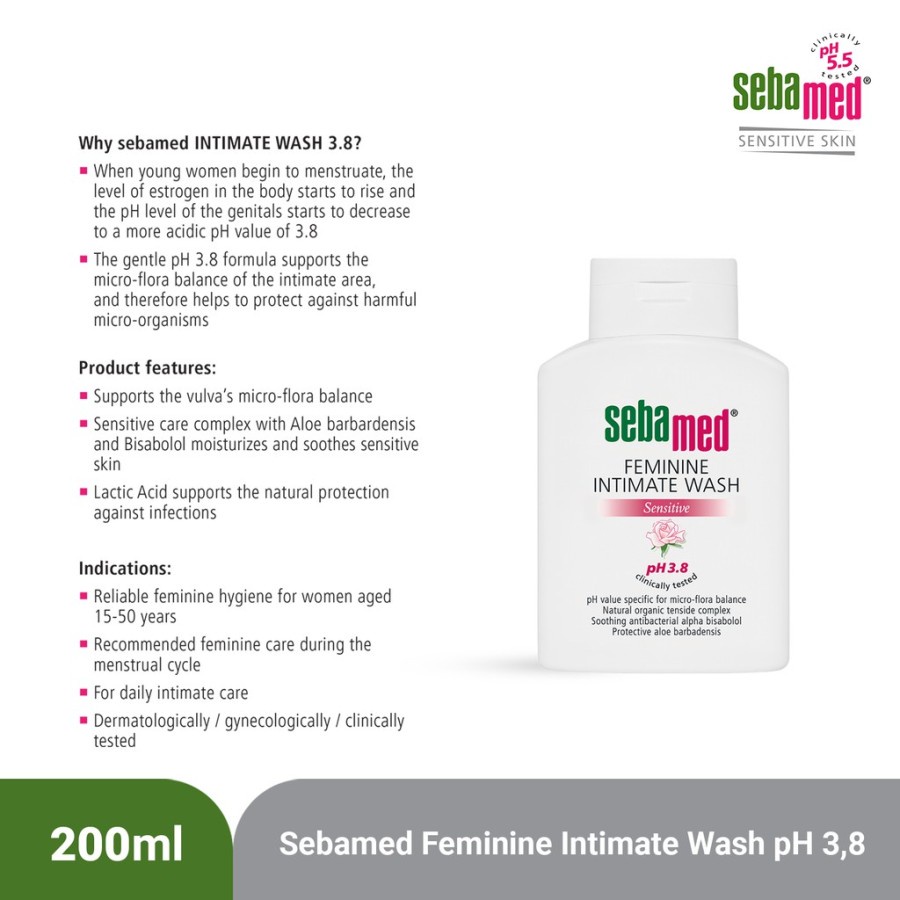 SEBAMED FEMININE INTIMATE WASH 200ML