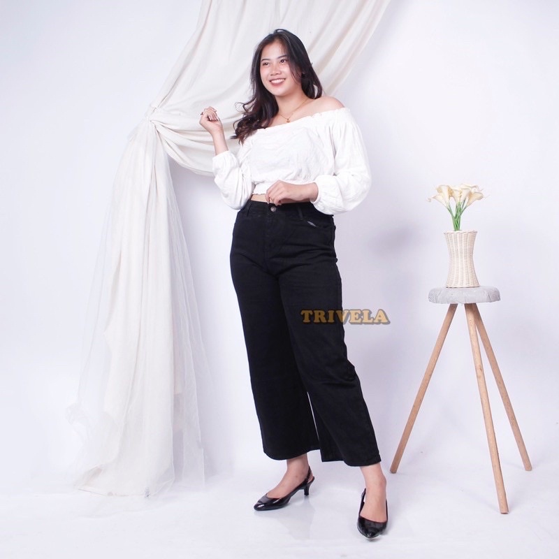 KULOT JEANS JUMBO HITAM