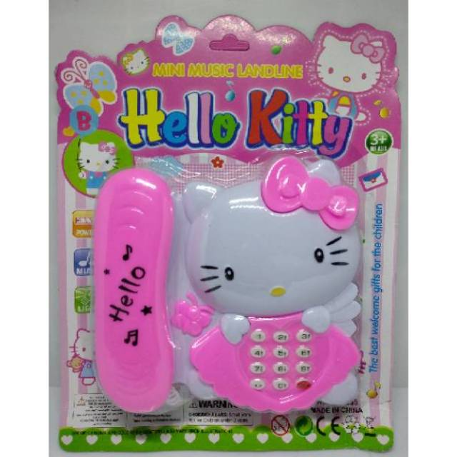 Mainan anak Telepon Hello Kitty, Telphone Hello Kitty Murah