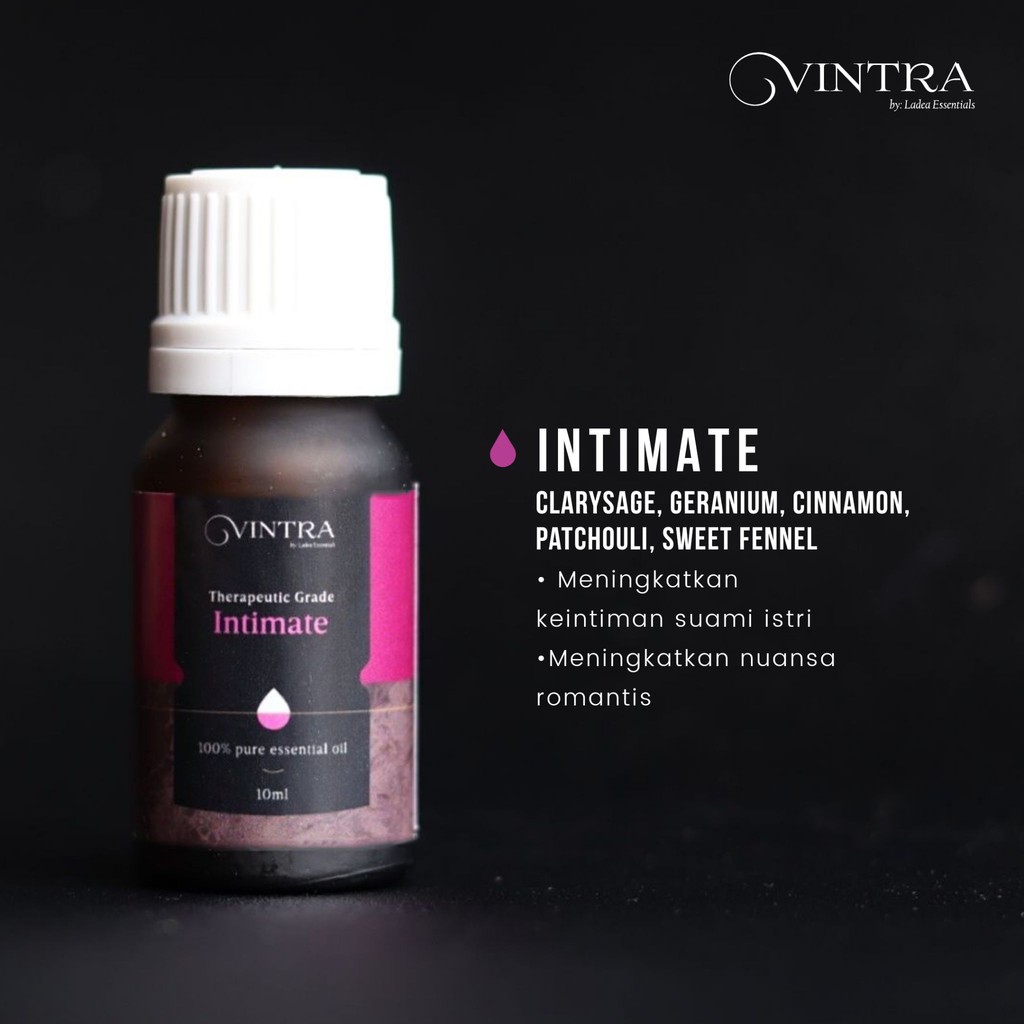 100% ORIGINAL AROMATERAPI 100% PURE ESSENTIAL OIL AROMATHERAPY THERAPEUTIC VINTRA TANPA ALKOHOL 10ML