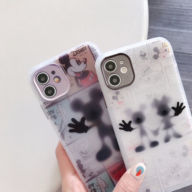 Soft Case Silikon Motif Mickey Mouse Untuk Iphone 11 12 Pro Max 7 8 Plus X Xs Max Xr Se 2020