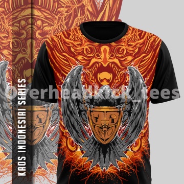 New Produk Kaos Indo G20  Kaos Culture Budaya Garuda Indonesia Barong Bali Pria Motif Batik Wayang F