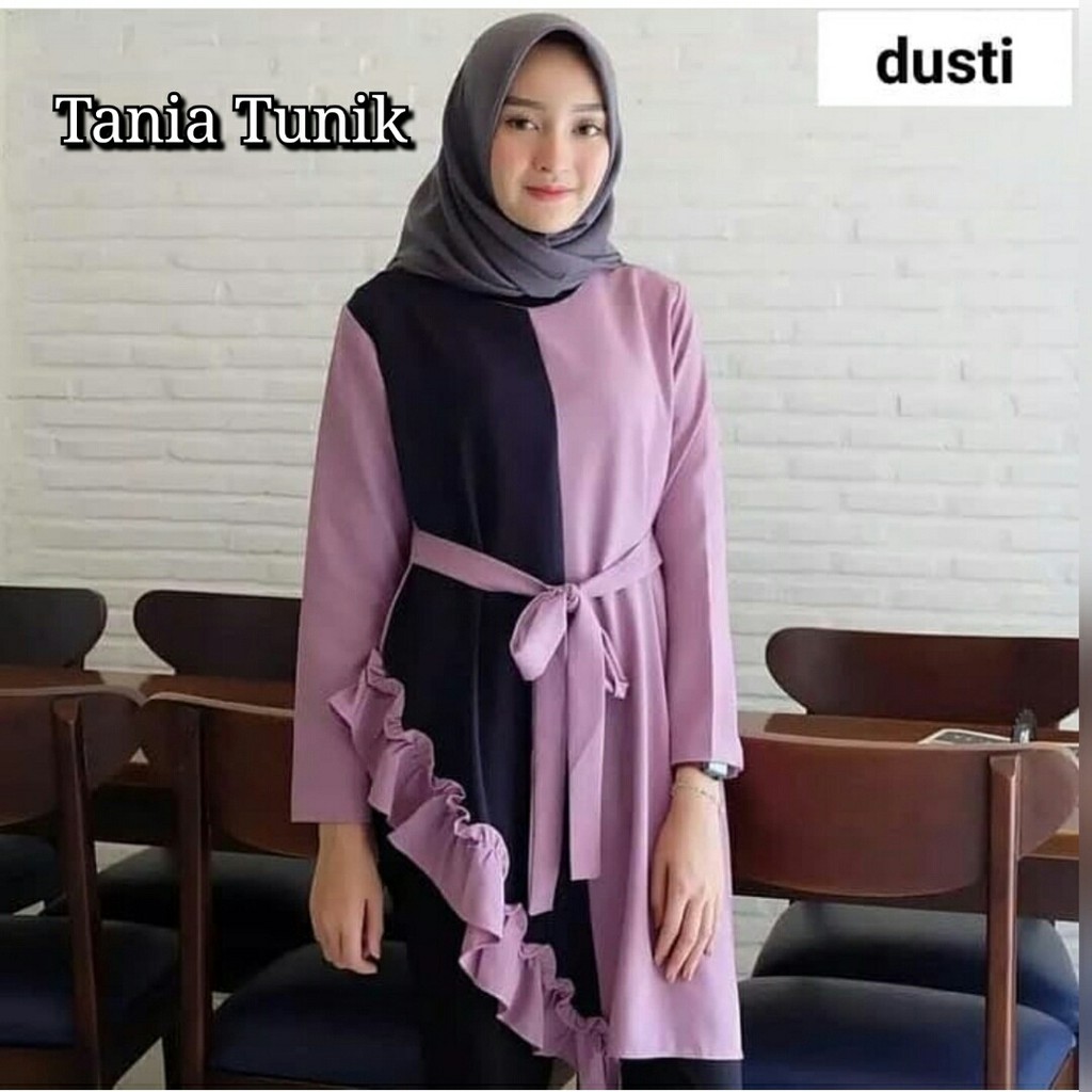 FWG - TANIA TUNIK / TUNIK KOMBINASI / TUNIK / TUNIK WANITA HIJAB
