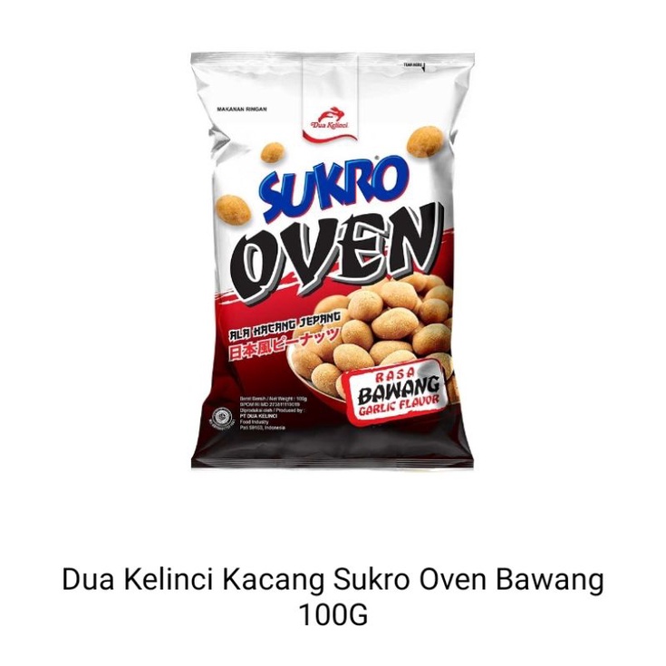 

dua kelinci kacang Sukro oven bawang 100gr