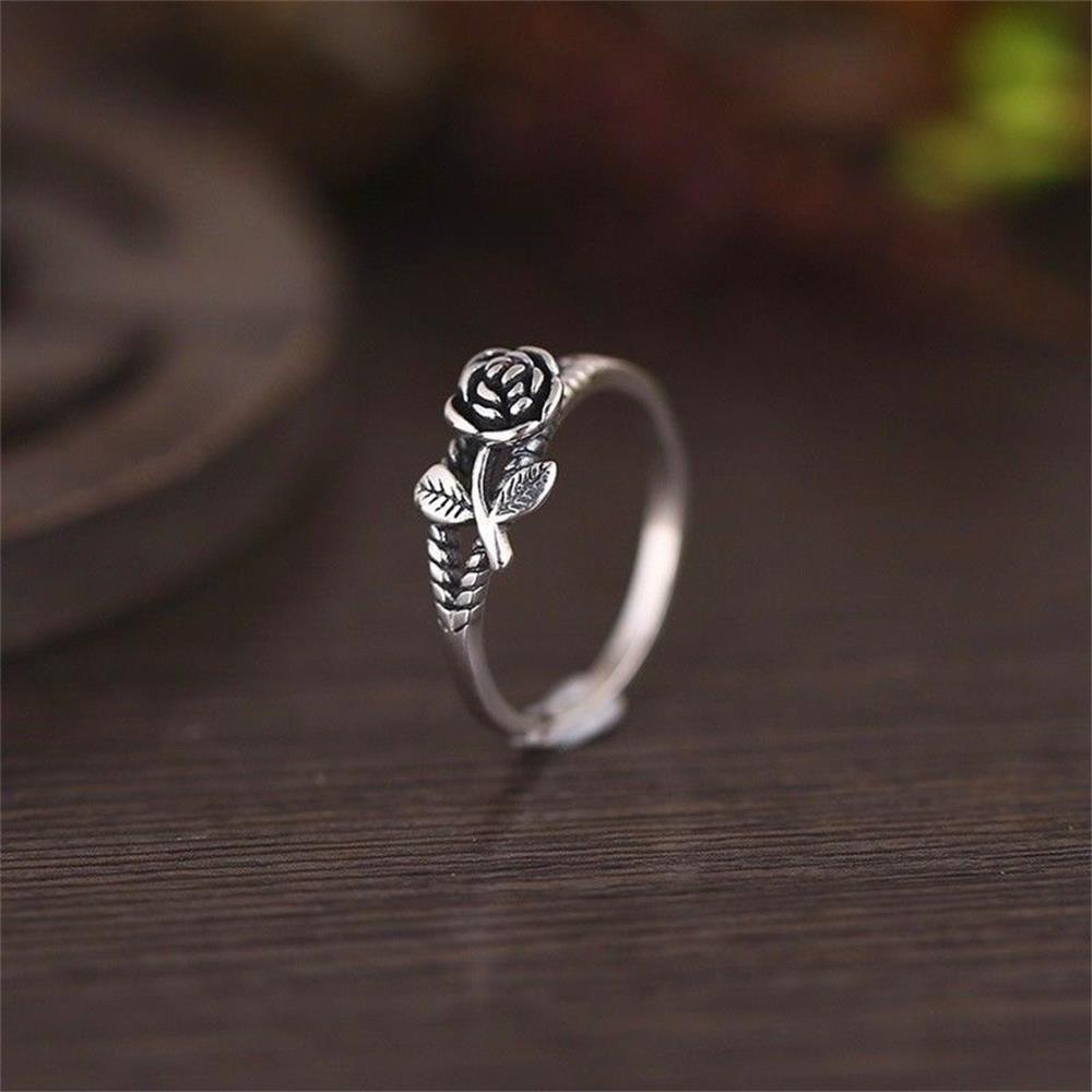 Lily Rose Cincin Cinta Hadiah Pertunangan Pernikahan Retro Perhiasan