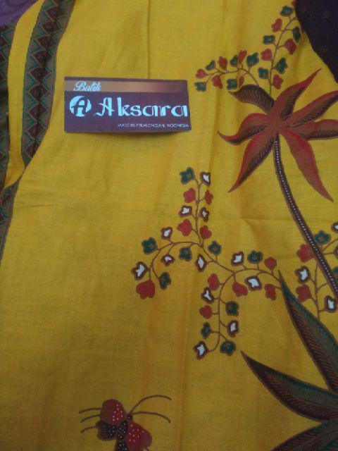 Aserehe Zigzag Tunik Jumbo Batik Mataraman Sogan Camaline Seragam Kantor Kerja Tunic Batik Modern Xl