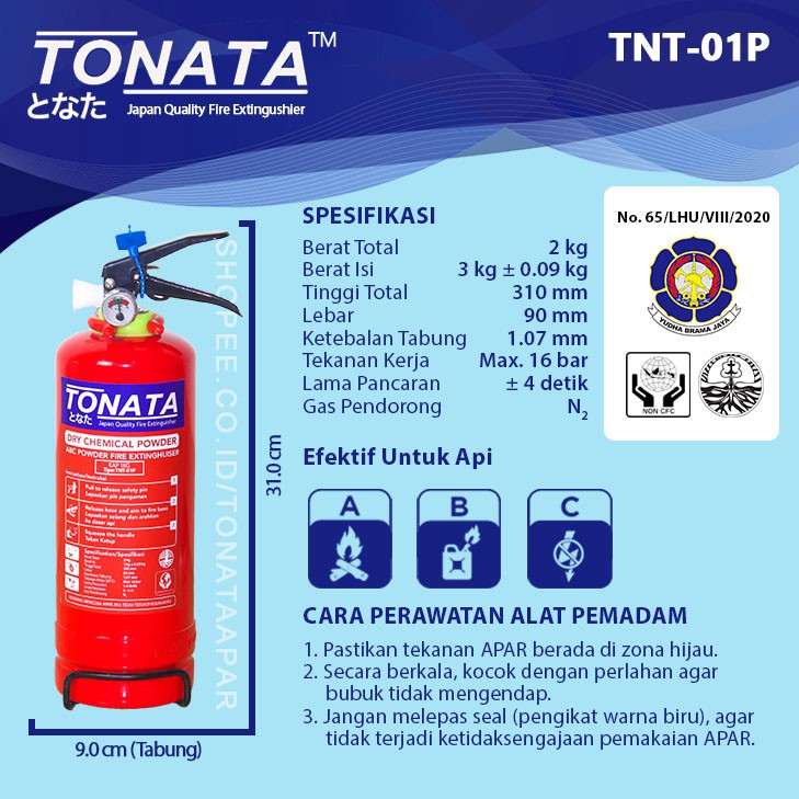 APAR 1KG Bubuk ABC Powder TONATA / Set Komplit