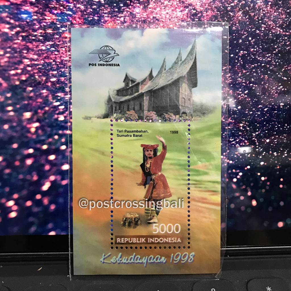 

Prangko Kebudayaan 1998 SS Tari Pesambahan Perangko MULUS PERFECT MURAH ORI Filateli
