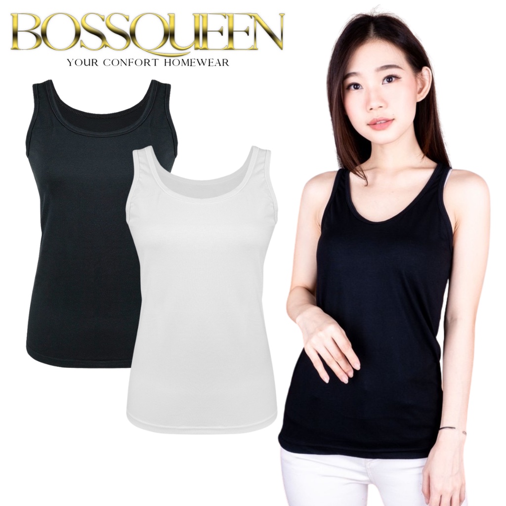 Tanktop Wanita / Basic Tanktop Tali BESAR / Singlet Wanita Tali BESAR / Tanktop BOSSQUEEN