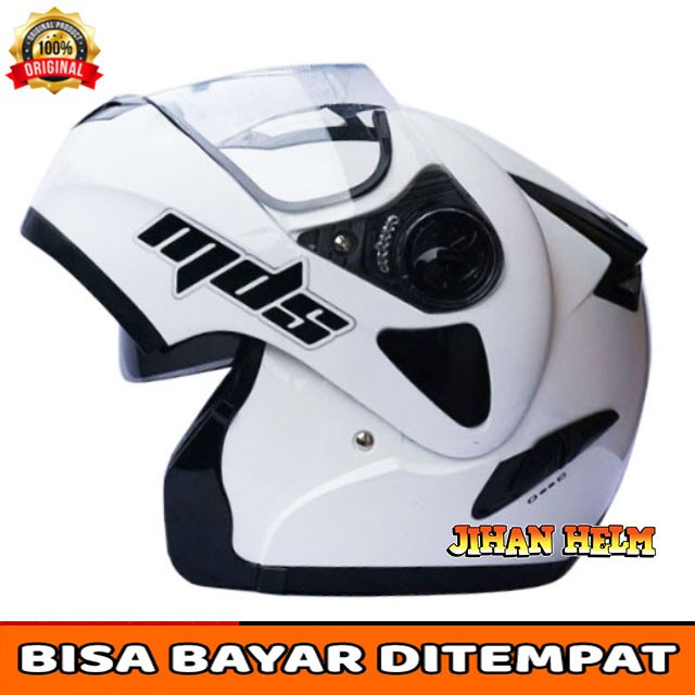 HELM / MDS / HELM MDS / HELM FULL FACE MDS PRO RIDER WHITE TERMURAH