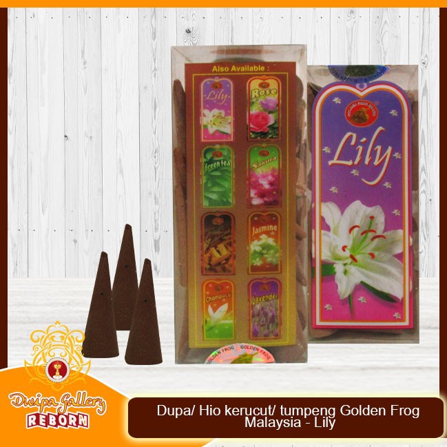 Dupa/ Hio kerucut/ tumpeng Golden Frog Malaysia - Lily