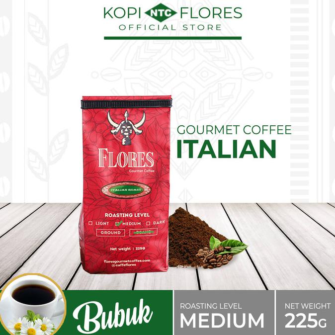 

Wow Flores Gourmet Coffee Italian Roast (Bubuk) Hemat