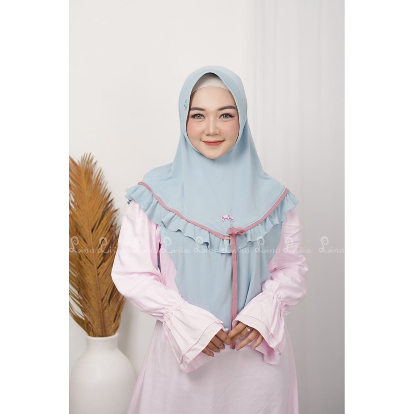 HIJAB TERBARU LINALIVIA ZEMIRA MOM JERSEY HIGH TWIST JILBAB INSTAN TERLARIS
