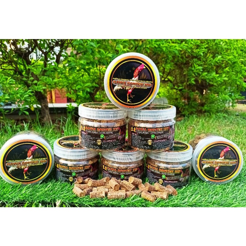 jamu ayam laga RAWA RONTEK JRF. Vitamin herbal + extra fooding ayam aduan