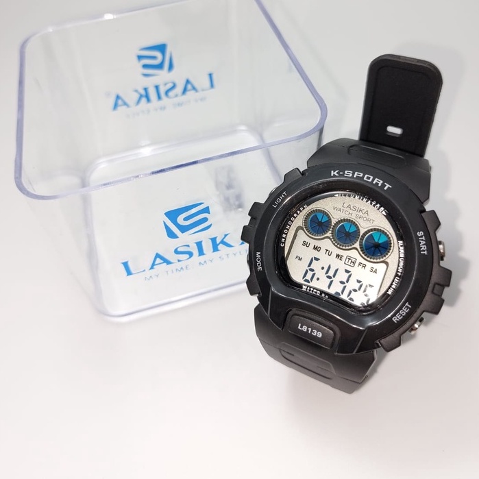 TERMURAH !! Jam Tangan Digital Lasika Type 8139 UNISEX Water Resist Free Box