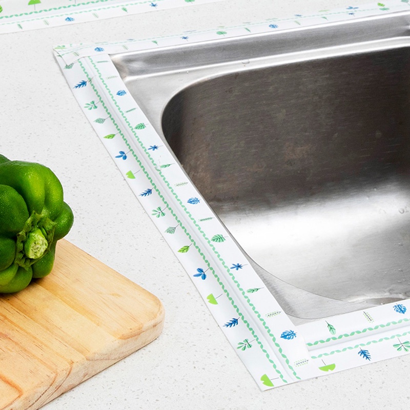 [1Roll Kitchen Waterproof and Mildew PVC Sealing Strip] [Sink Corner Living Room Sink Moisture-proof Tape] [Bathroom Corner Line Stickers]