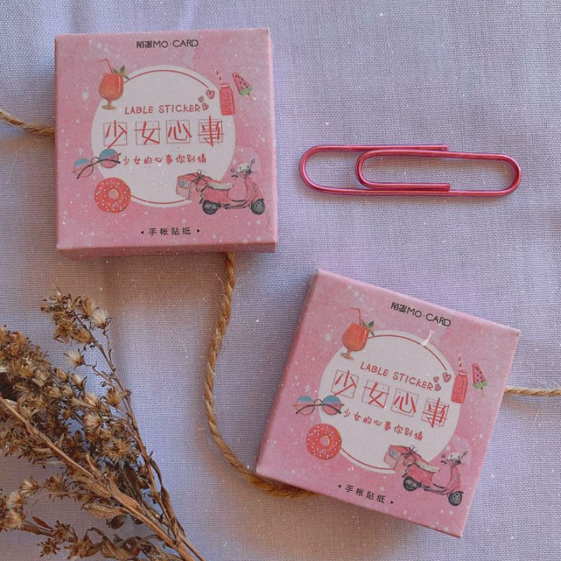 

Sticker Deco Pink Vintage