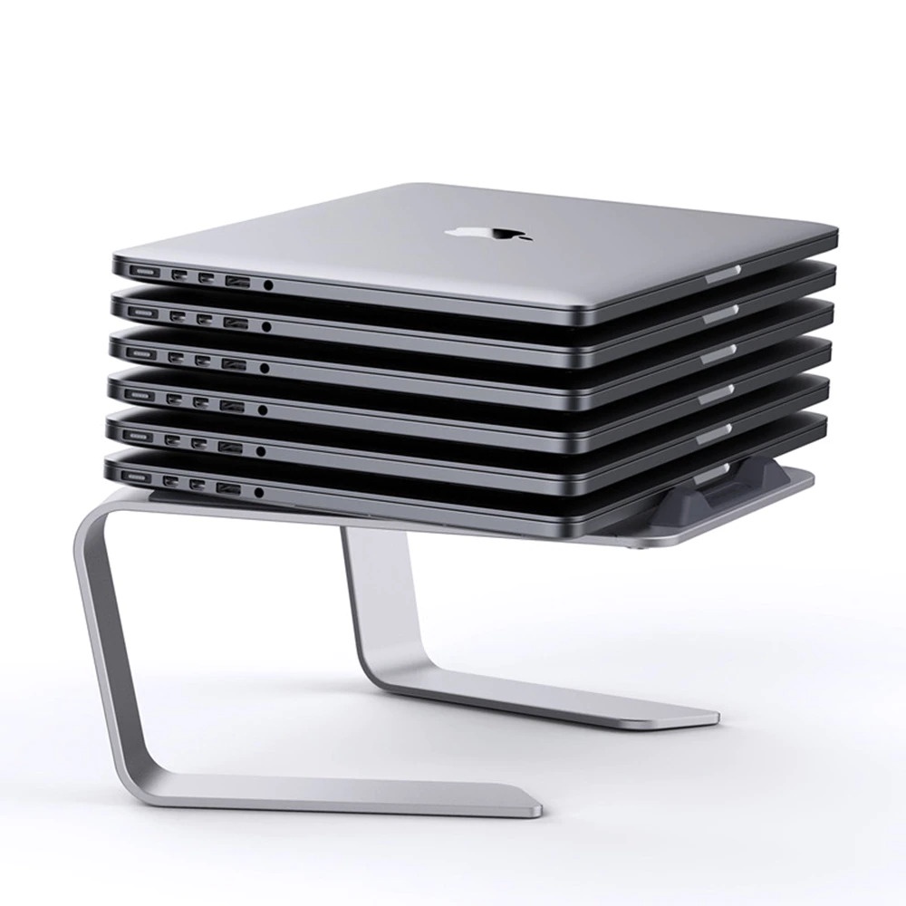 Ergonomic Laptop Stand Holder Aluminium - P49 - Silver