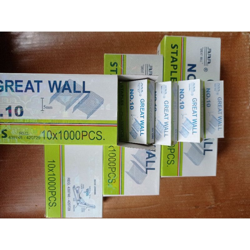 Isi Staples Stapler Kecil no 10 Great Wall Yoeker Voxy Murah /refil staples jeglokan