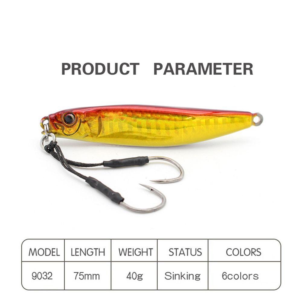 TOP Umpan Pancing Metal Bass Tenggelam Spinner Tackle Getar Putar Payet Treble Hook