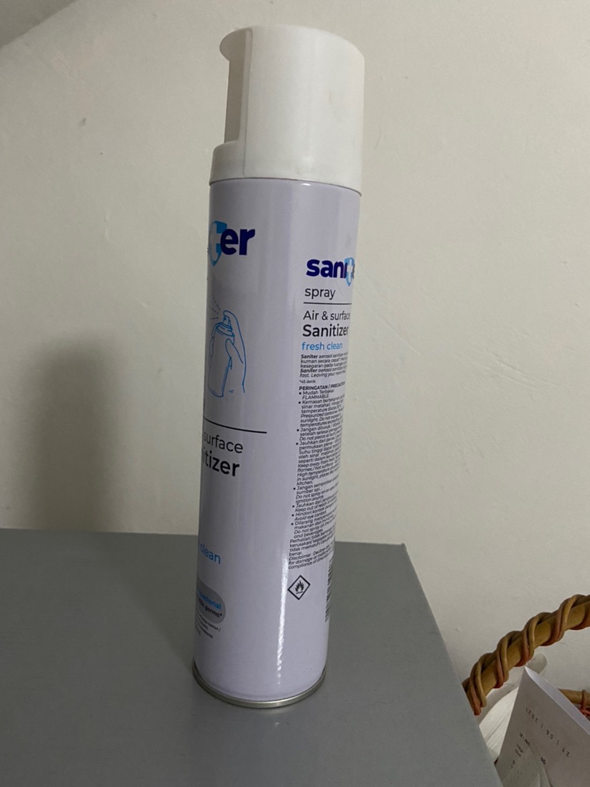 Saniter Spray Air And Surface Sanitizer Fresh Clean Disinfectant And Antibacterial