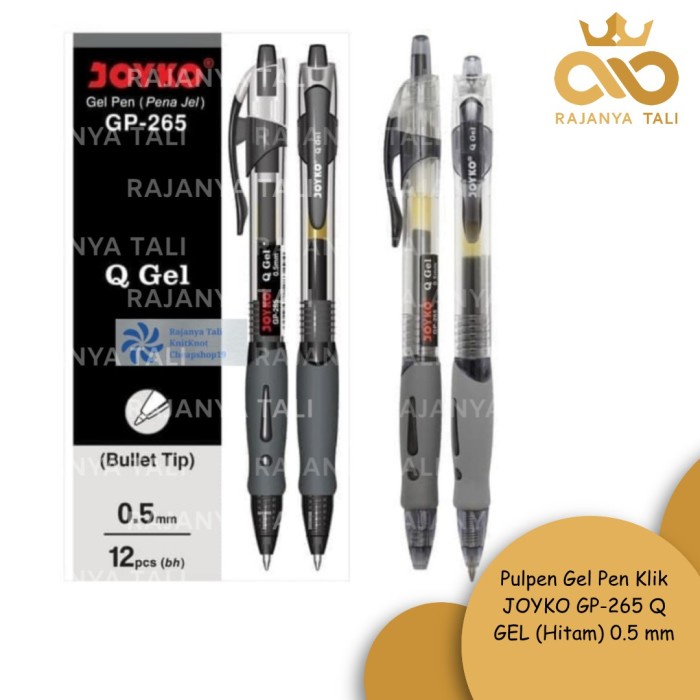 

Pulpen Gel Pen Klik JOYKO GP-265 Q GEL (Hitam) 0.5 mm Termurah
