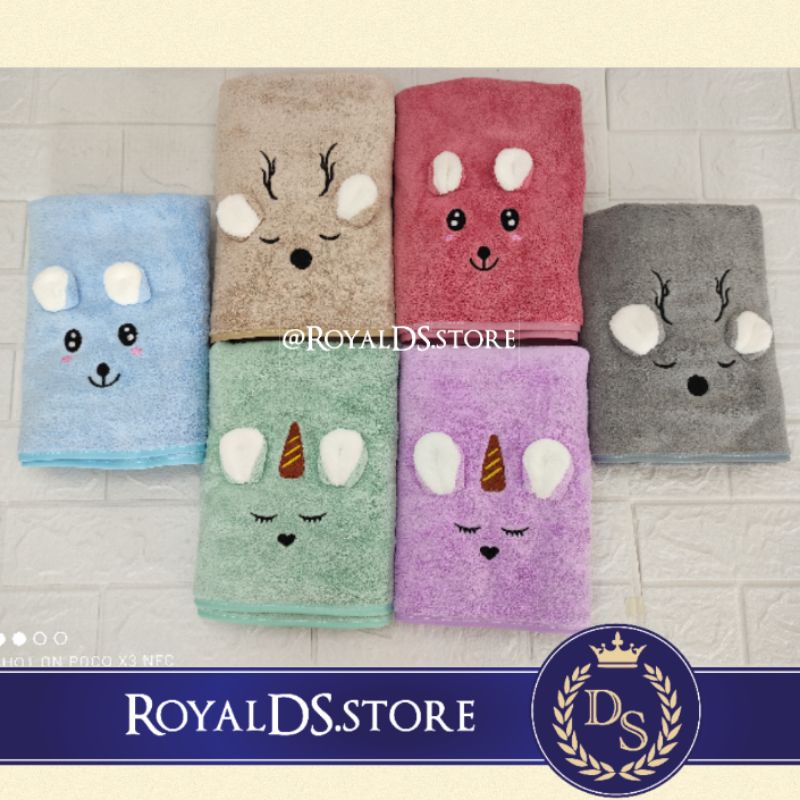 Handuk Microfiber Sarang Lebah Baby 50 x 100 cm / handuk kecil / handuk souvenir