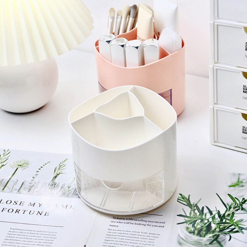 Zzz Ins Tempat Pensil Dengan Laci Bisa Berputar 360 Derajat Untuk Rumah / Kantor