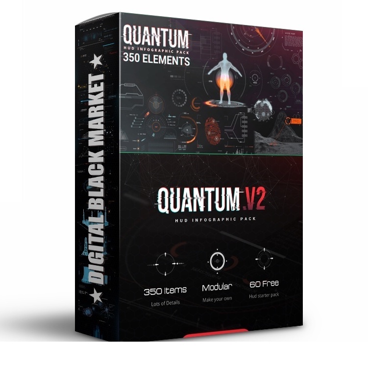 Motion Factory - Quantum HUD Infographic V2 - After Effect (Extension)