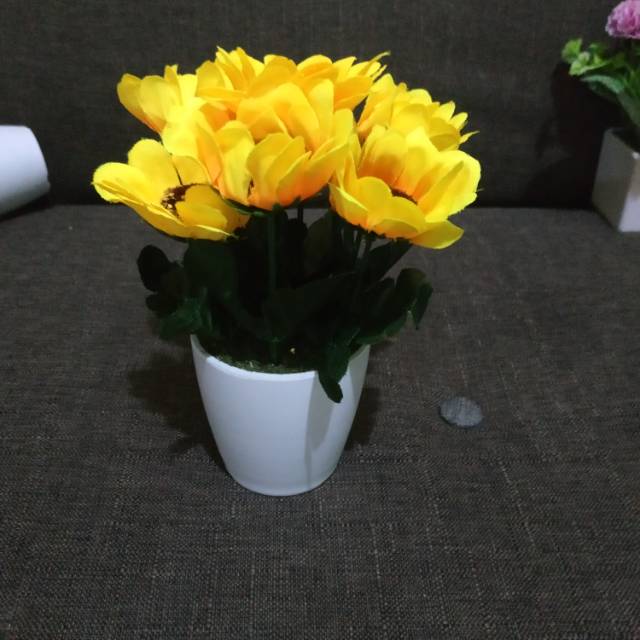  Tanaman bunga hias plastik artificial matahari Shopee 