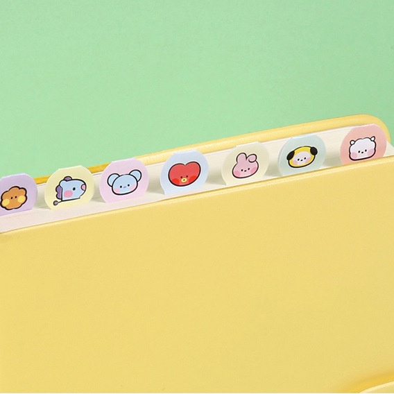 Stiker Label Desain KPOP BT21 Untuk Dekorasi Buku Jurnalnotebookscrapbook DIY