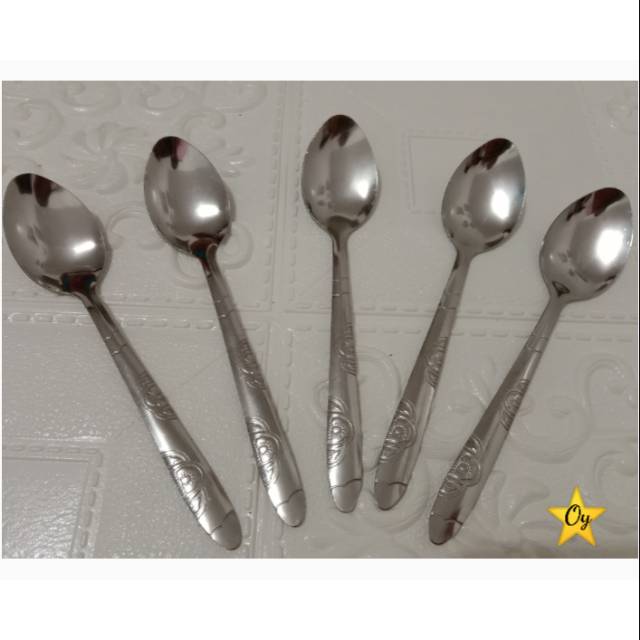 SENDOK MAKAN MOTIF BUNGA/SENDOK MAKAN STAINLESS
