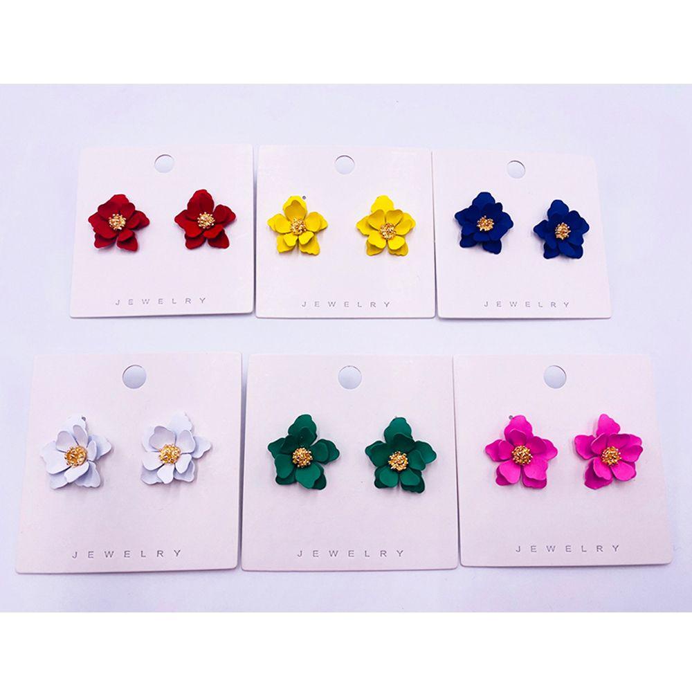 Anting Tusuk Nanas Perhiasan Aesthetic Manis Besi Perhiasan Wanita Perhiasan Cat Semprot
