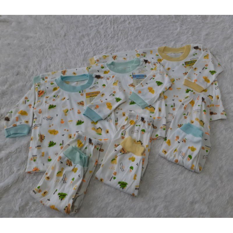 stelan baju bayi karakter tangan panjang