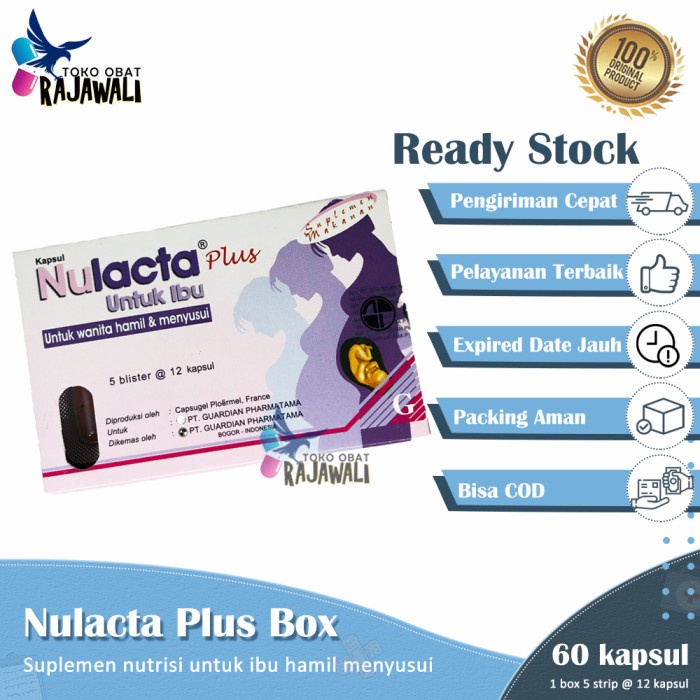 Ibu Hamil - Nulacta Plus Vitamin Ibu Hamil Menyusui Perbox ( 5 Blister @ 12 Cap )