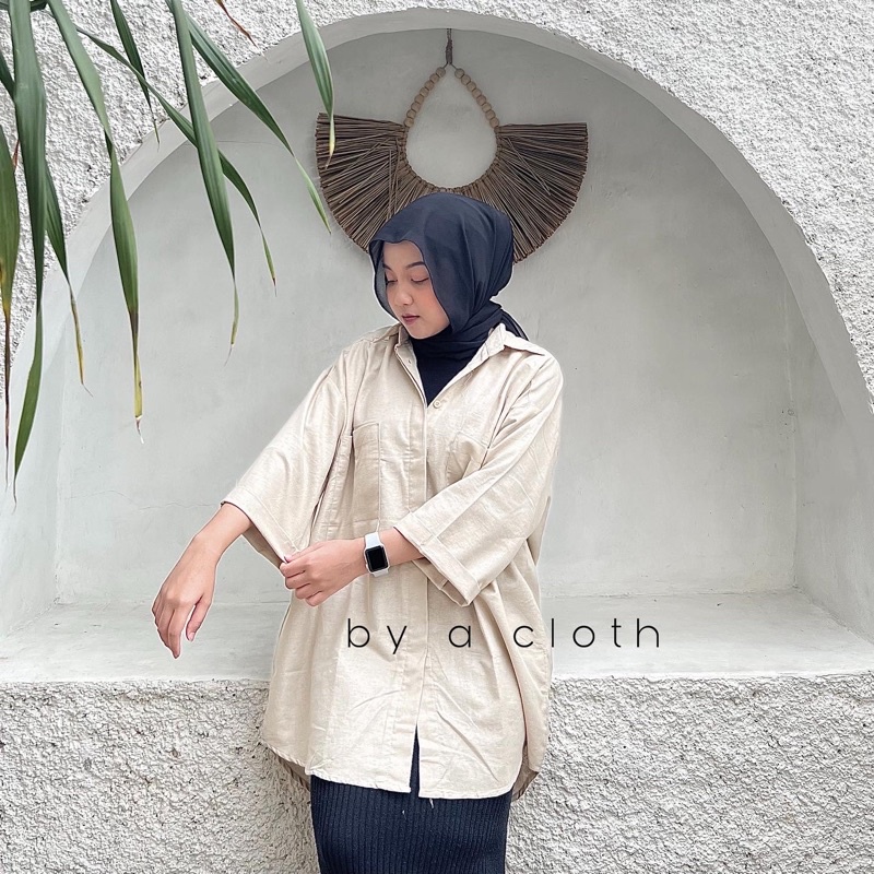 Kemeja Oversize Dress - Shirt Linen Oversize