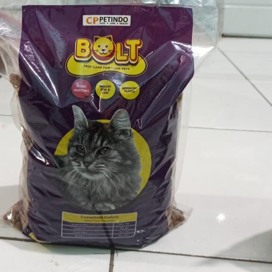 ☈ cat food salmon makanan kucing bolt salmon repack 1 kg kibel bulet ♛