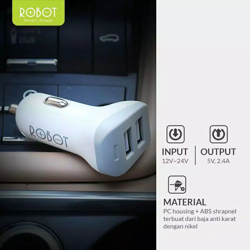 Car Mobil Free Kabel Robot 2usb Original RT-C06