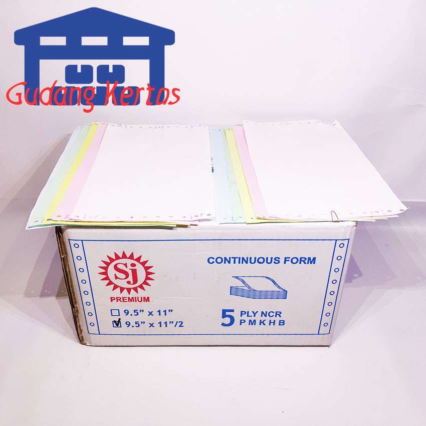 

Promo SJ Premium Kertas Continuous Form 9.5" x 11/2" 5 Ply NCR - PRS BAGI 2