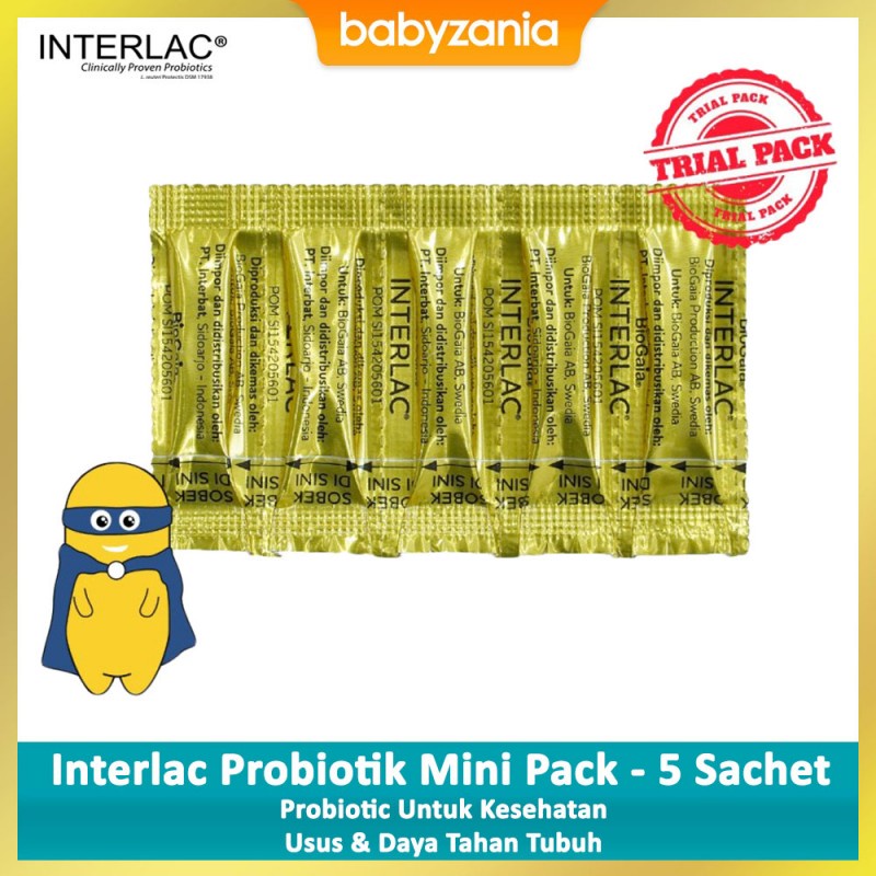 Interlac Probiotik Bubuk Mini Pack - 5 Sachet