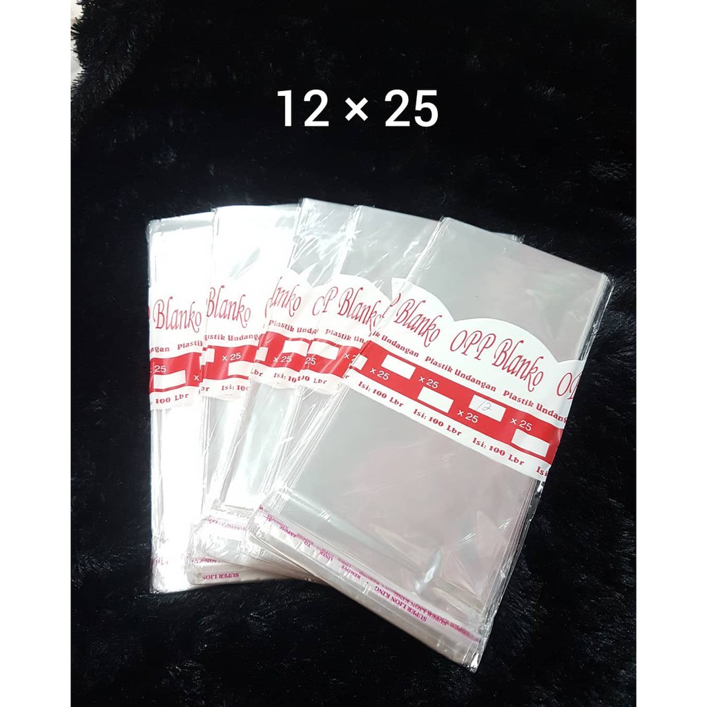 

Plastik OPP 12 x 25 .04 isi 100 lembar
