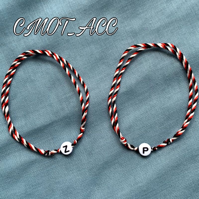 GELANG TRIDATU INISIAL HURUF (SIMPLE KECIL)