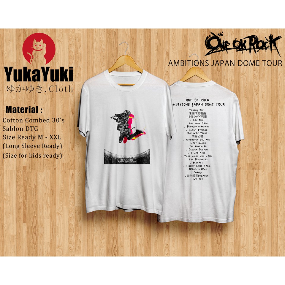 Kaos One Ok Rock - ONE OK ROCK 2018 AMBITIONS JAPAN DOME TOUR
