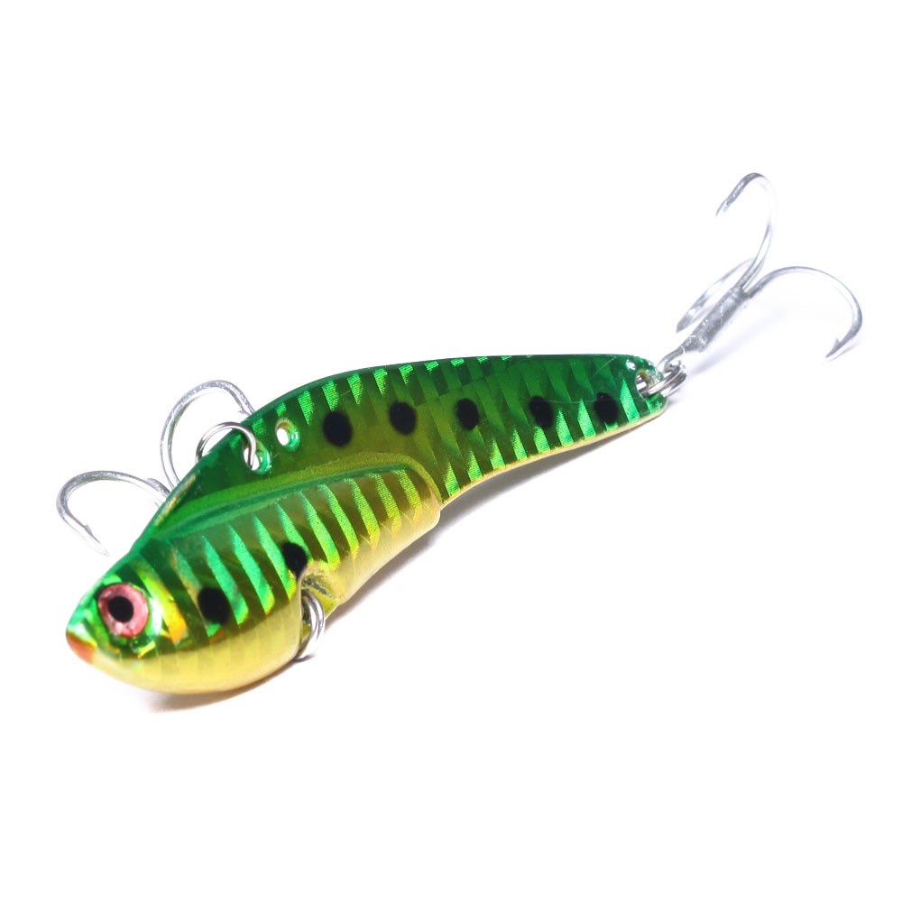 HENGJIA 1PCS Vibrating Fishing Lures 7.5cm 21g Fishing Bait Hot Sale Metal VIB Lures Fishing Vibe