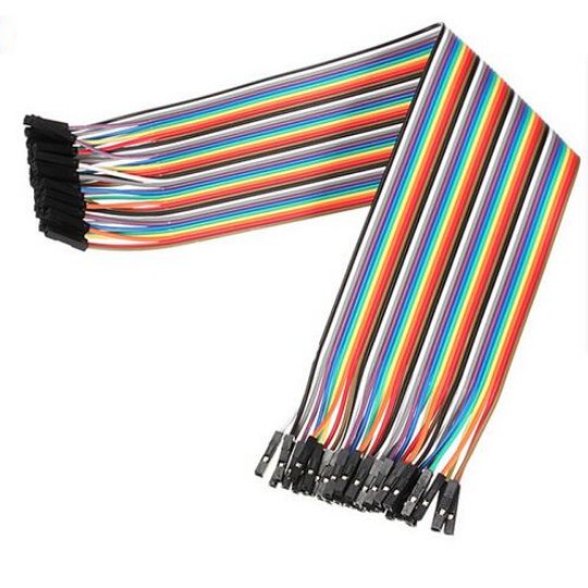 Kabel jumper 40 pin 30cm 40p cable female to female pelangi rainbow