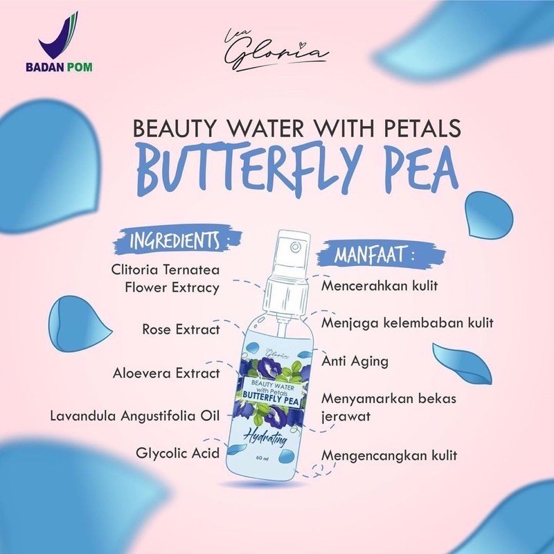 Lea Gloria Beauty Water With Petals 60ML