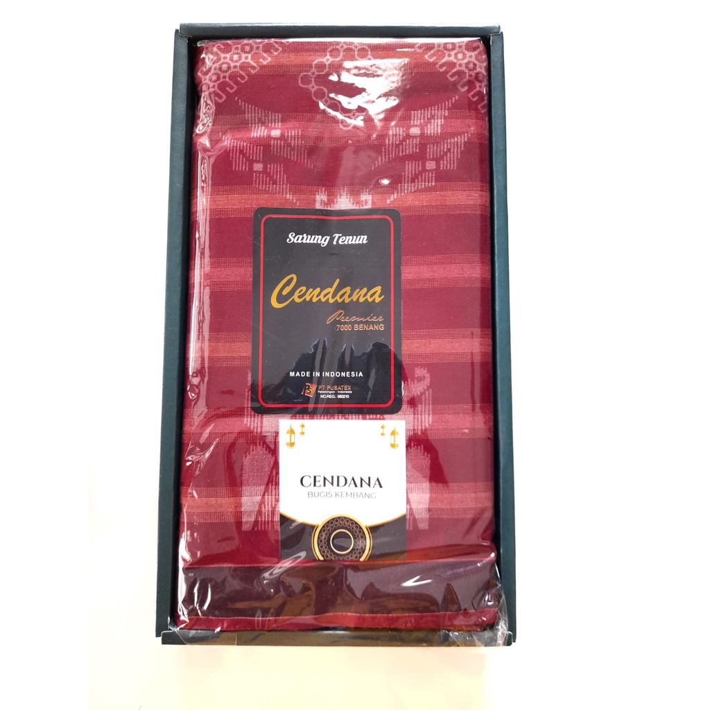Sarung Cendana/ Cendana Bugis Kembang/ Sarung Tenun 7000 Benang