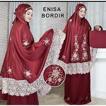 MUKENA DEWASA ENISA LUNA MAYA RENDA BORDIR MEWAH